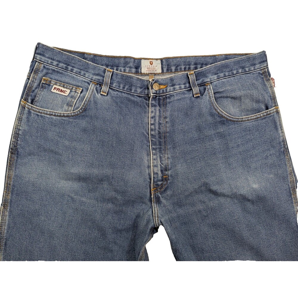 Tyndale FRMC Flame Resistant Mens Carpenter Jeans 40x33 Blue ATPV arc Rated USA